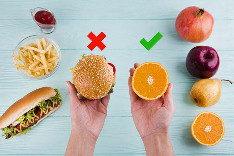 为了减肥，快餐零食被水果代替
