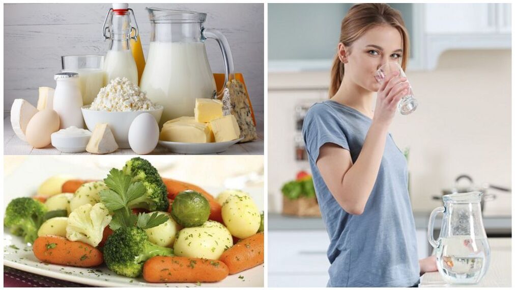 痛风恶化的饮食-水、乳制品、煮蔬菜